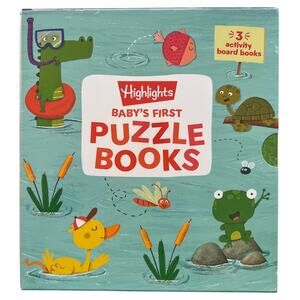 Highlights Baby's First Puzzle Books 3 Activity Board Books